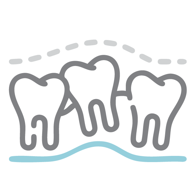 Dental spacing and bite issues icon