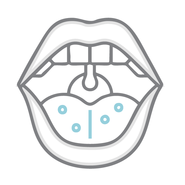 Mouth breathing or snoring icon